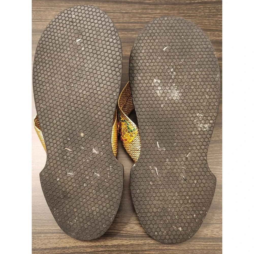 Traditional Ghanaian Slippers Handmade Leather Shoe Sandals Wear / Display